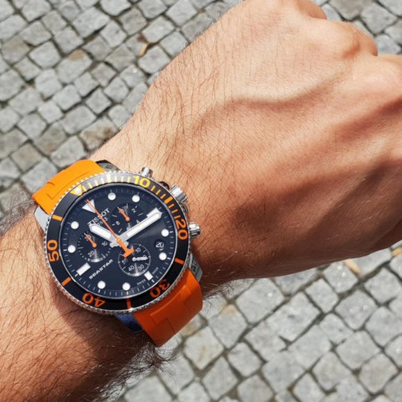 Tissot Seastar 1000 Orange Men's Watch - Picture 2 of 4